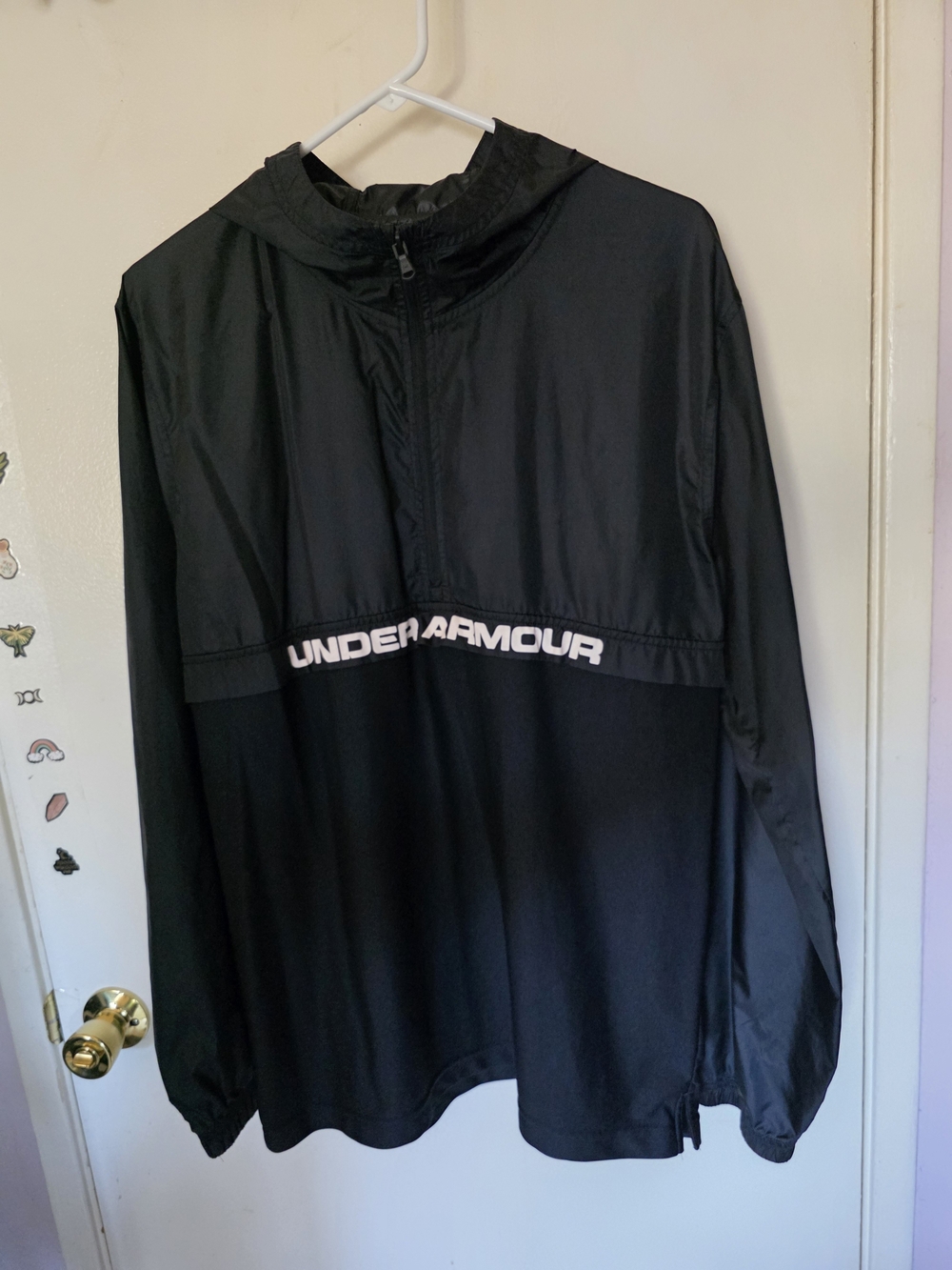 Under Armour Men’s Black Pullover Windbreaker Jacket